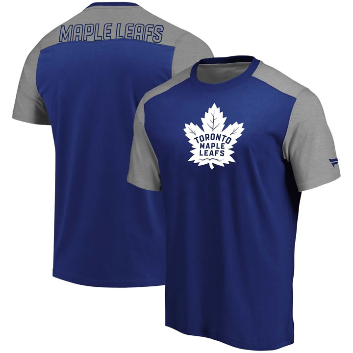 Toronto Maple Leafs Fanatics Branded Iconic Blocked T-Shirt BlueHeathered Gray,We sell and wholesale Toronto Maple Leafs Fanatics Branded Iconic Blocked T-Shirt BlueHeathered Gray on line form chian!